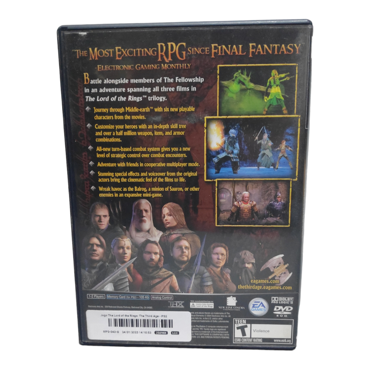 Lord of the Rings: The Third Age Americano - PlayStation 2 - Imagem 2